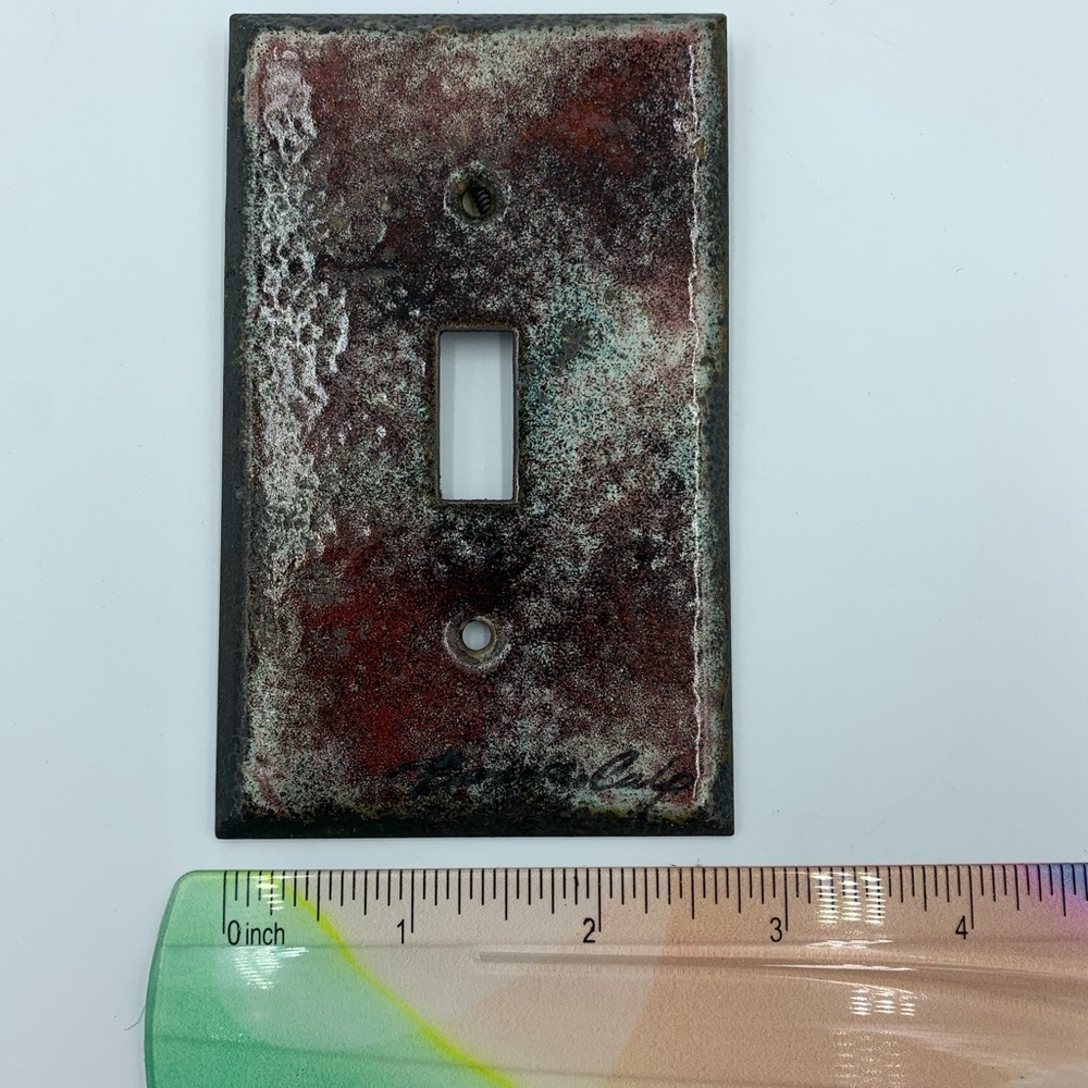 Copper Enamel Single Light Switch Cover